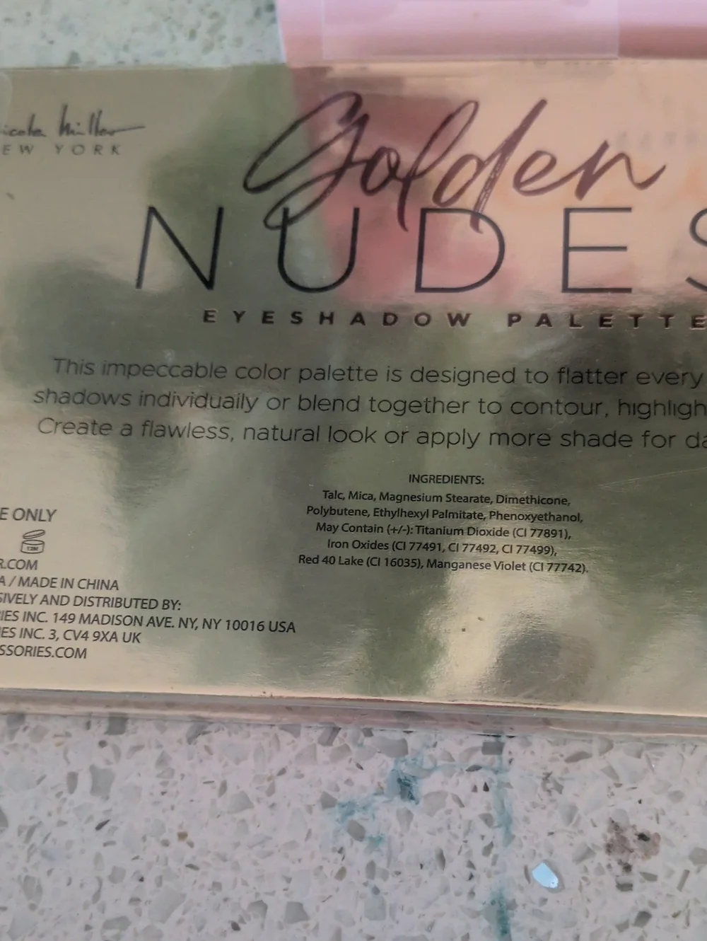 Nicole Miller Rosy Nude & Golden Nudes Eyeshadow Duo - New Bundle